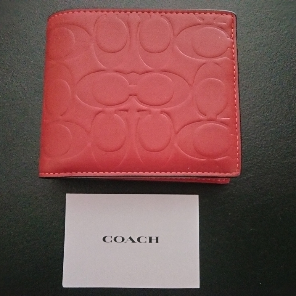Coach leather wallet